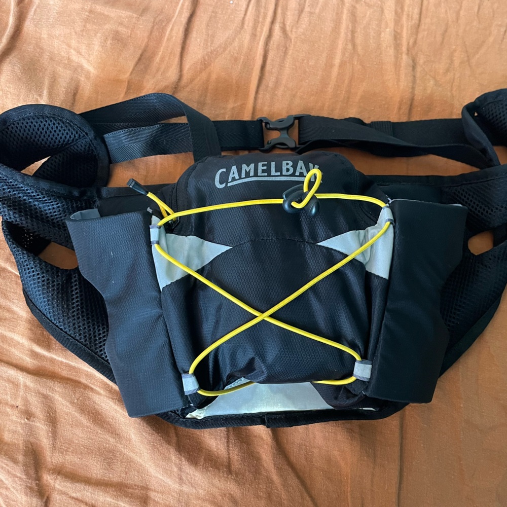 CamelBak Black Waist Pack with Yellow Accents